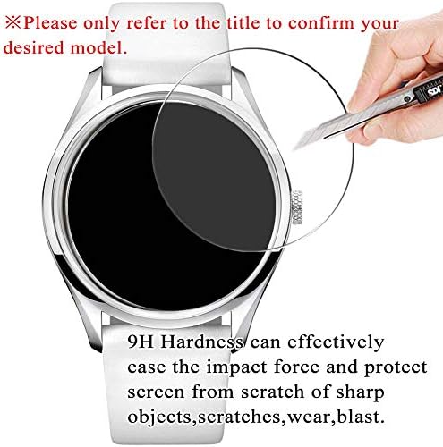 Synvy [3 Pack] מגן מסך זכוכית מחוסמת, תואם ל- Gaga Milano 6020.6 Manuale35mm 9h הסרט Smartwatch Smart Watch מגני